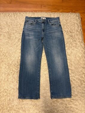 Lucky Brand Men's Faded Blue Straight Jeans